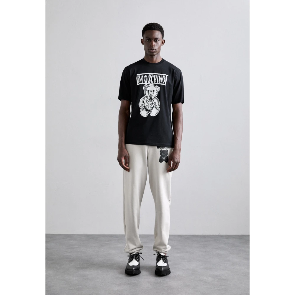 Moschino Zwart Katoenen Regular Fit T-shirt Black Heren