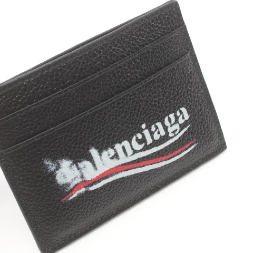 Balenciaga Vintage Pre-owned Leather wallets Black Dames