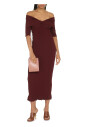 robe-midi-en-maille-cotelee-avec-encolure-bardot