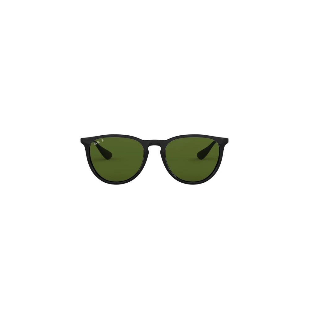 Ray-Ban Erika 4171 Round Sunglasses - Black Green Polarized Acetate Frame - Womens One Size - Image 8