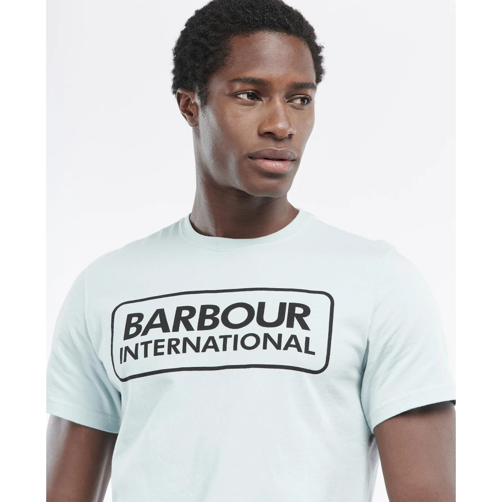 Barbour Moderne Logo T-shirt Blue Heren