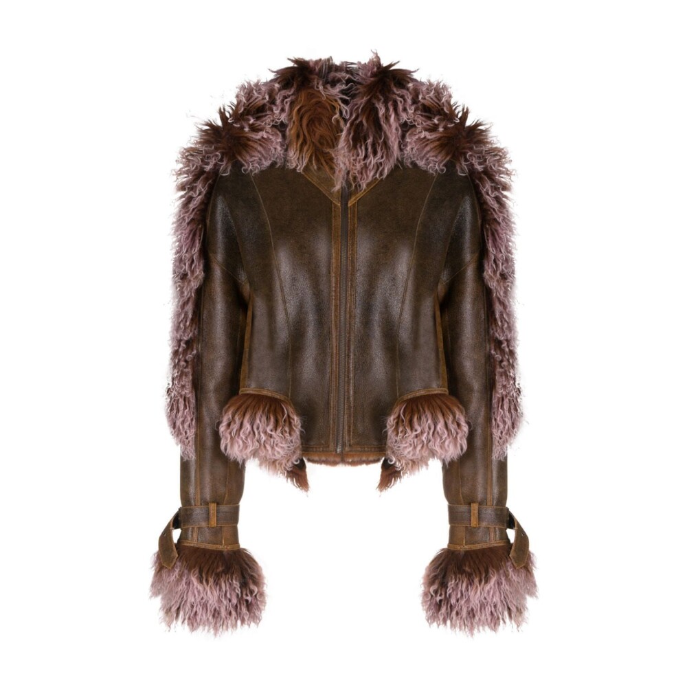 Shearling High Neck Jacket | Jean Paul Gaultier | Men | Miinto