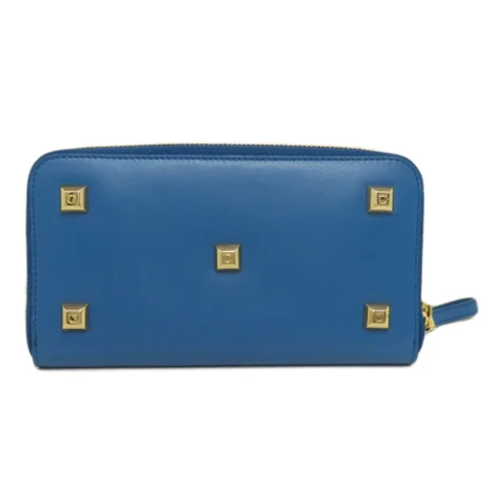 Salvatore Ferragamo Pre-owned Leather wallets Blue Dames