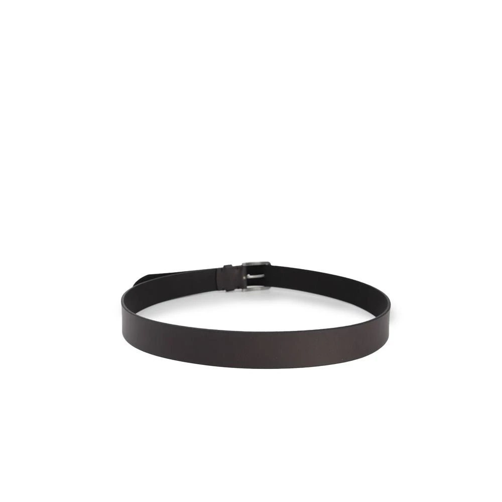 Calvin Klein Jeans Bruine Leren Riem voor Mannen Brown Heren