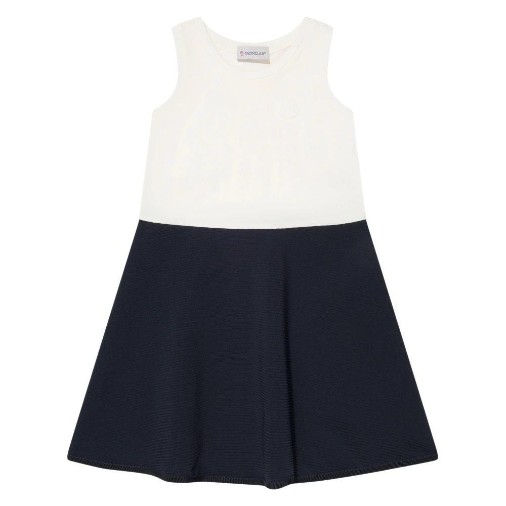 Moncler Blue Dresses, Female, 8 Y, Colourblock Dress