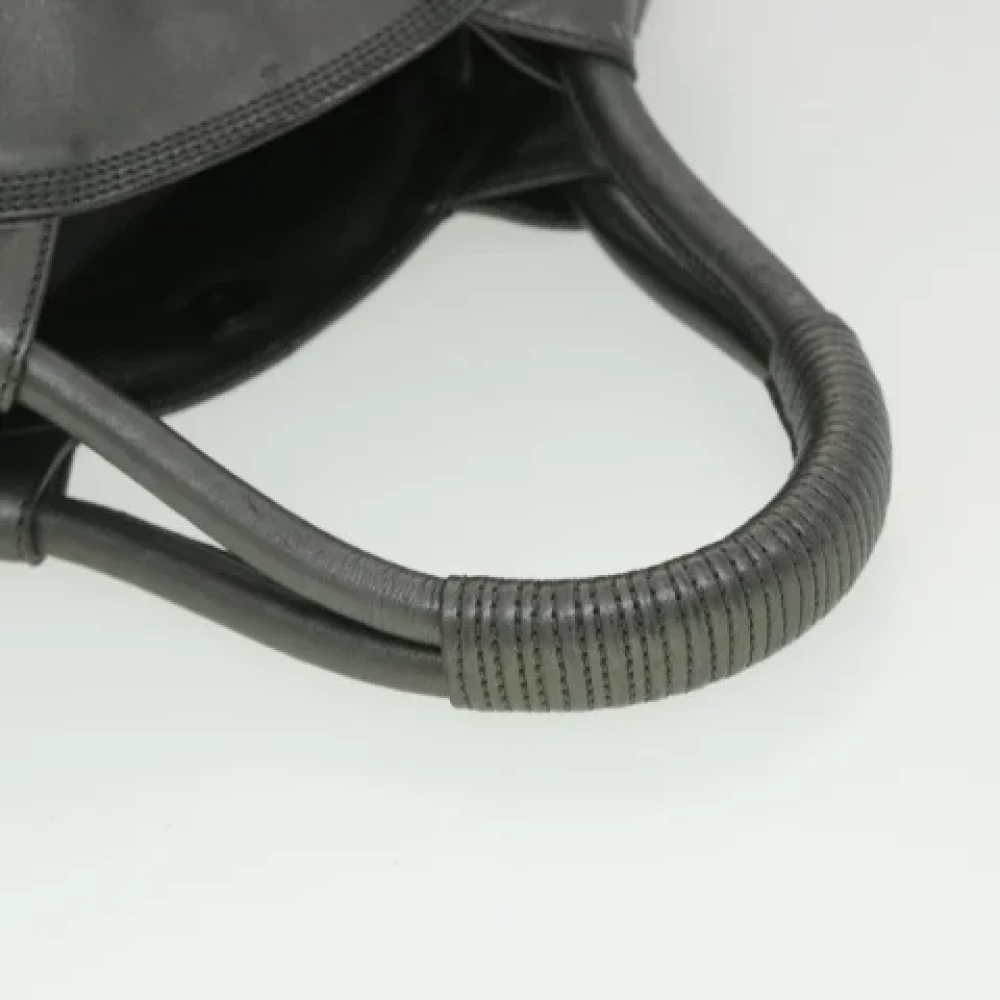 Loewe Pre-owned Leather handbags Gray Dames