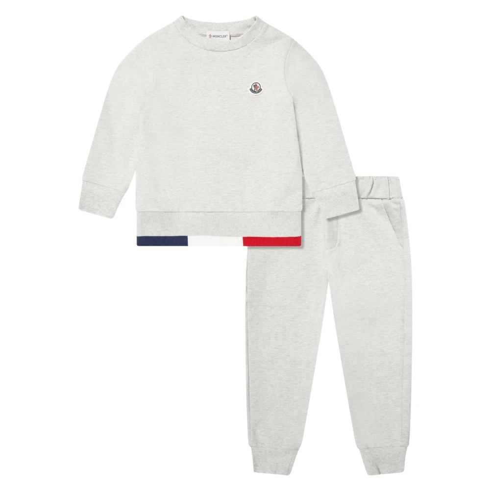Moncler Boys Beige Kids Sport Sets, 6 Y, Enfant Cotton Logo Tracksuit