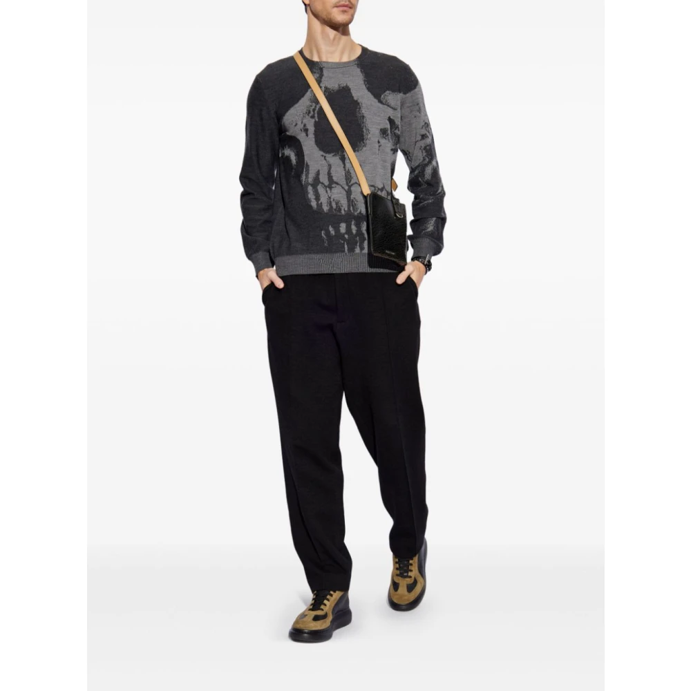 alexander mcqueen Grijze Wollen Trui Gray Heren
