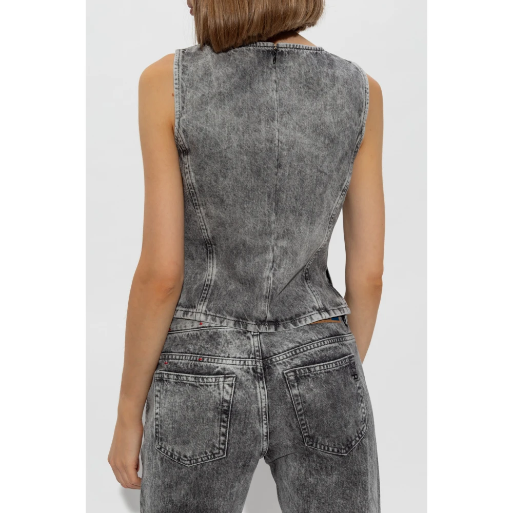 Diesel Top De-Pinar-S Gray Dames