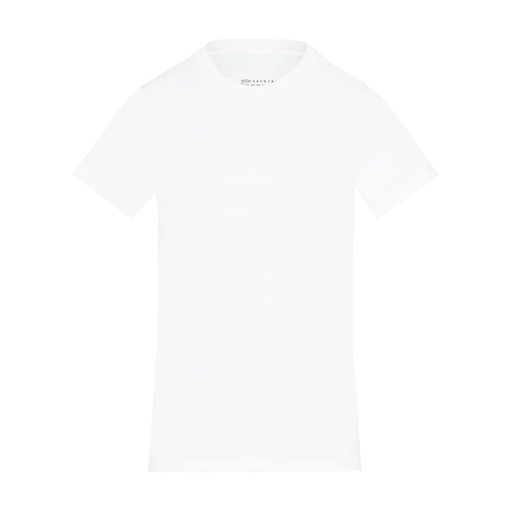 Maison Margiela Witte T-shirts en Polos met Unieke Stiksels White Heren