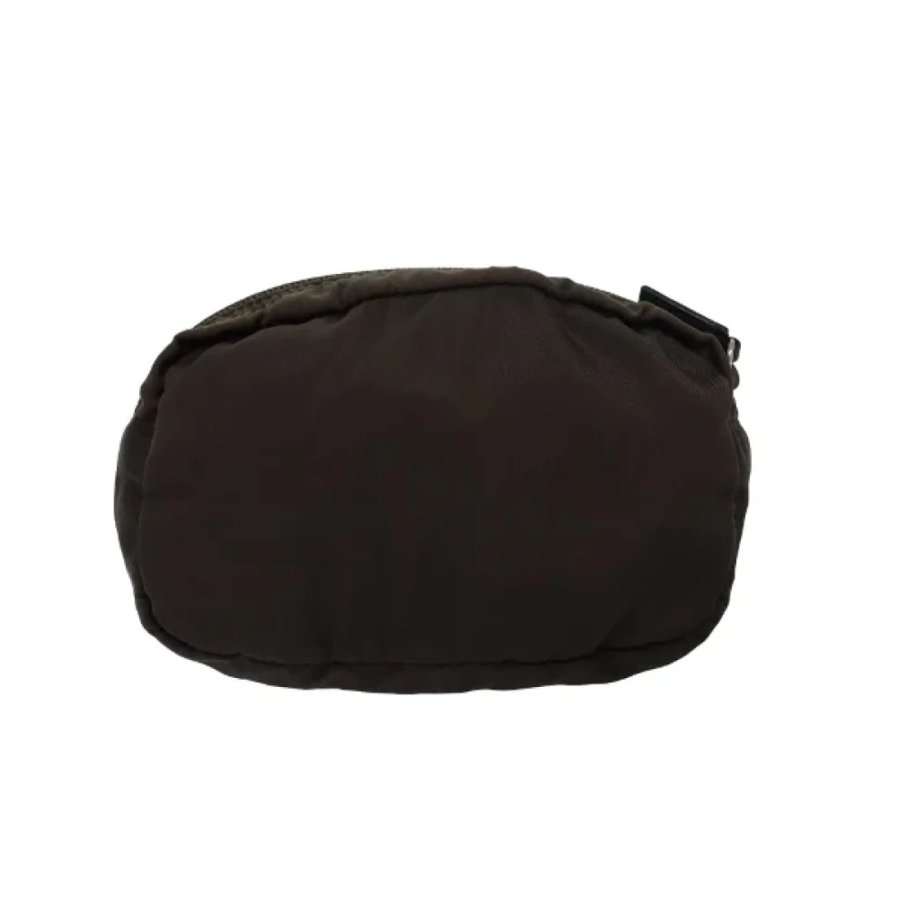 Prada Vintage Pre-owned Nylon prada-bags Brown Dames