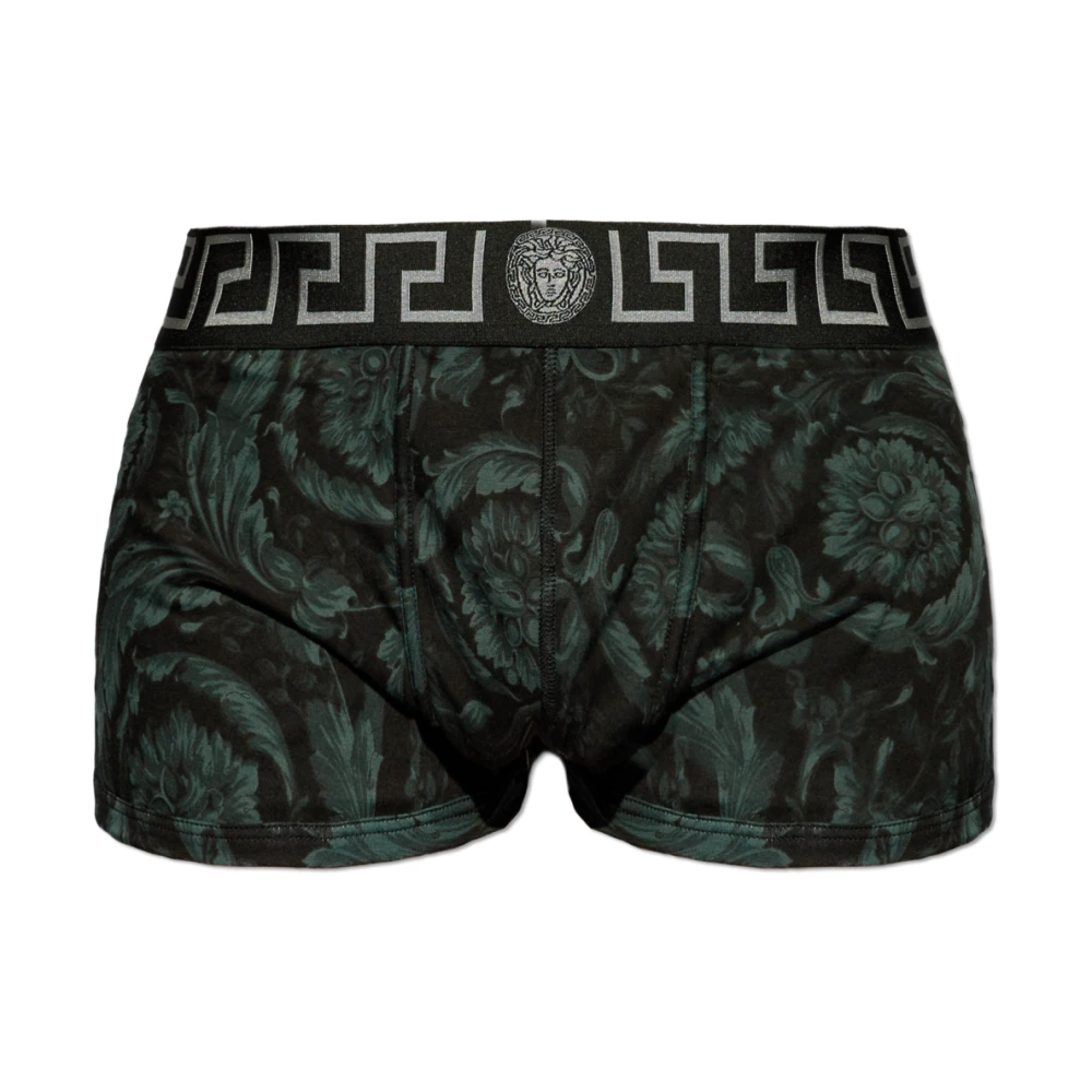 Versace Homme Noir Sous-Vêtements, Taille: 3XL Boxers À Motifs