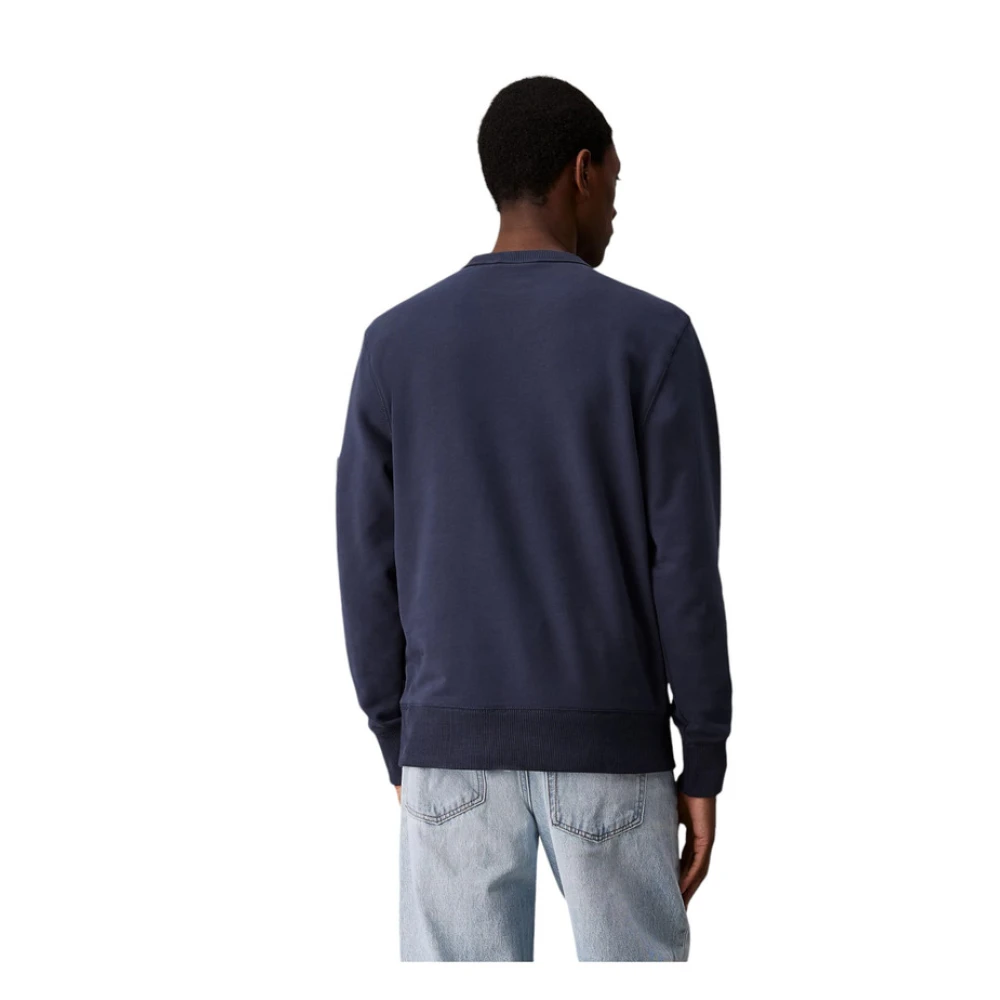 Calvin Klein Jeans Crew Neck Sweatshirt Blue Heren