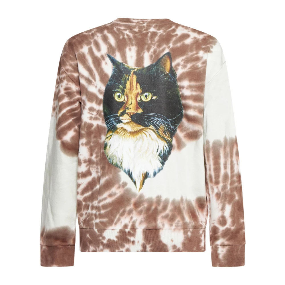 JW Anderson Multicolor Kat Print Sweater Brown Heren