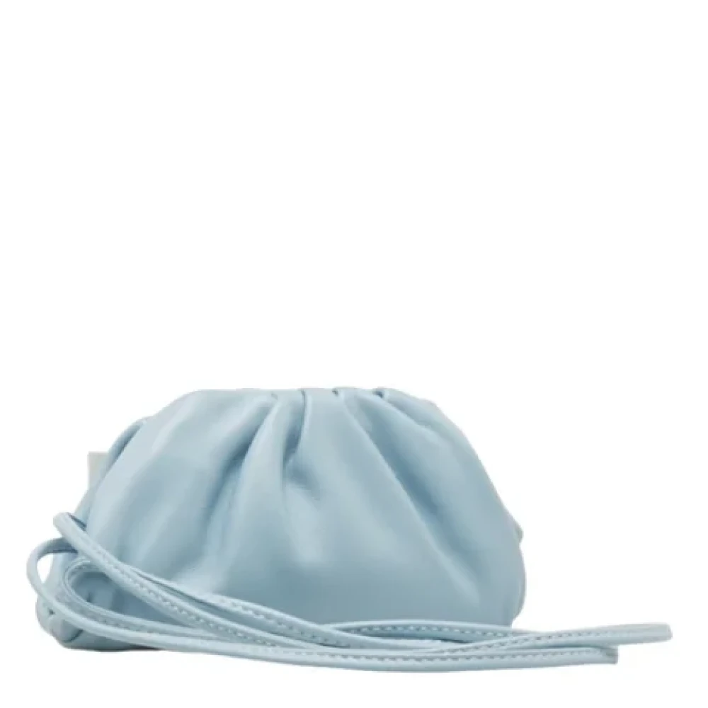 Bottega Veneta Vintage Pre-owned Leather clutches Blue Dames