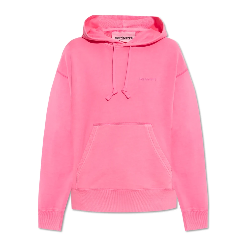 Carhartt Wip Sweatshirt med logotyp Pink, Dam