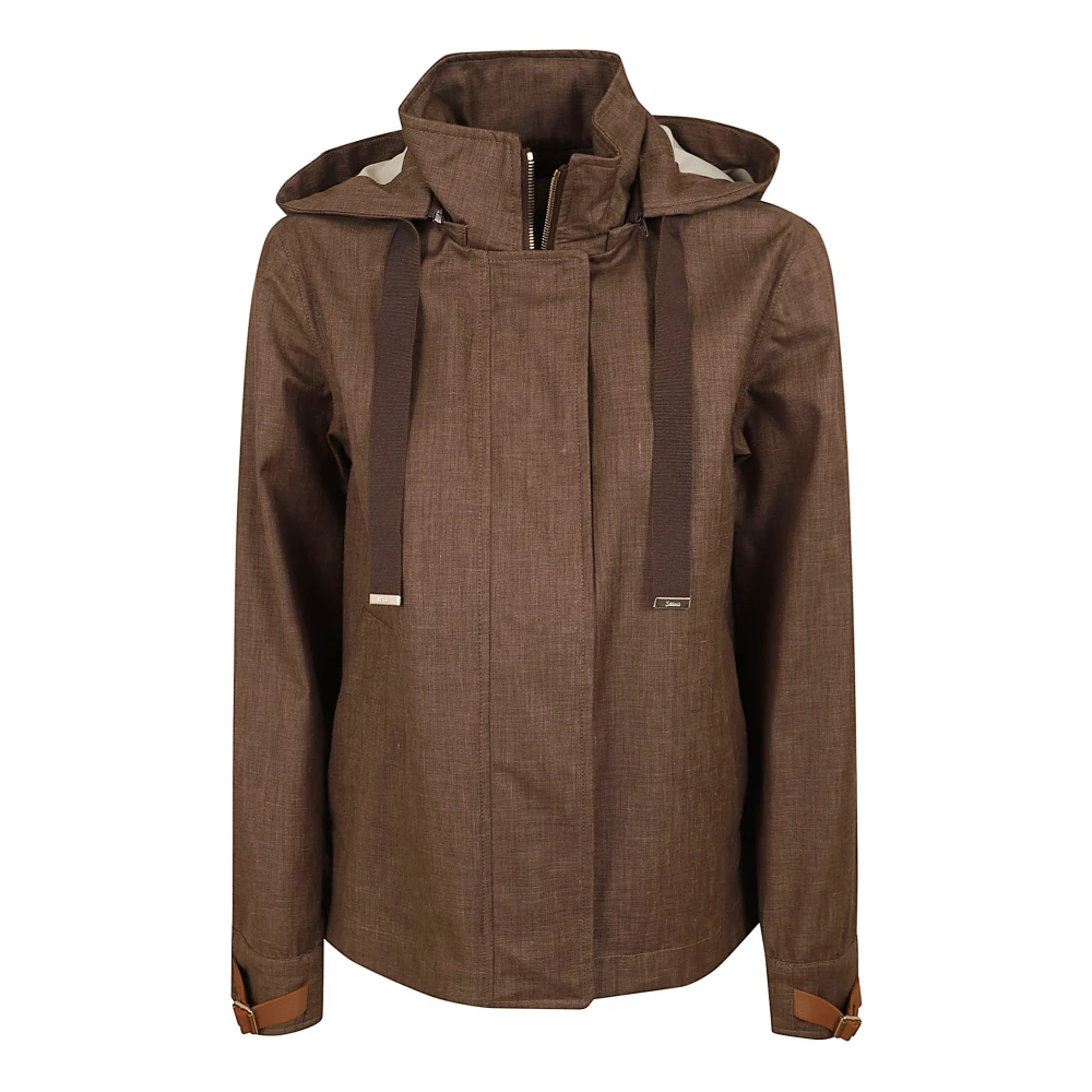 Herno Vrouw Bruin Trapeze Jacket