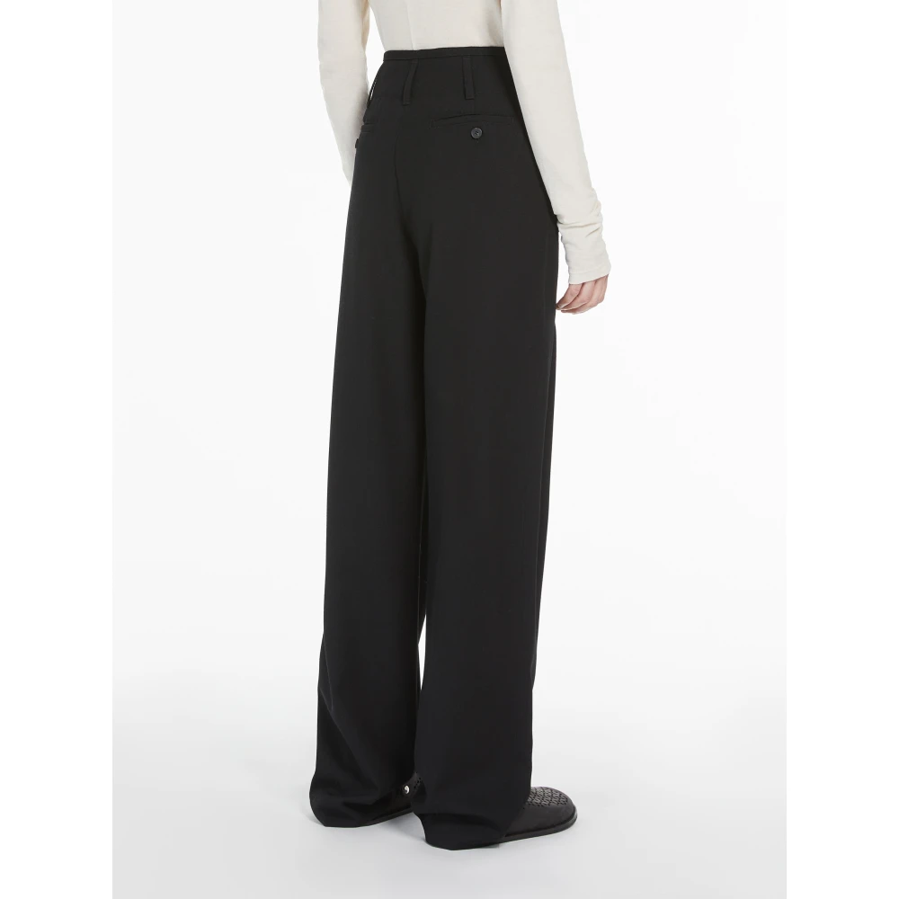 Max Mara Weekend Zwarte Broek Dingey Stijl Black Dames