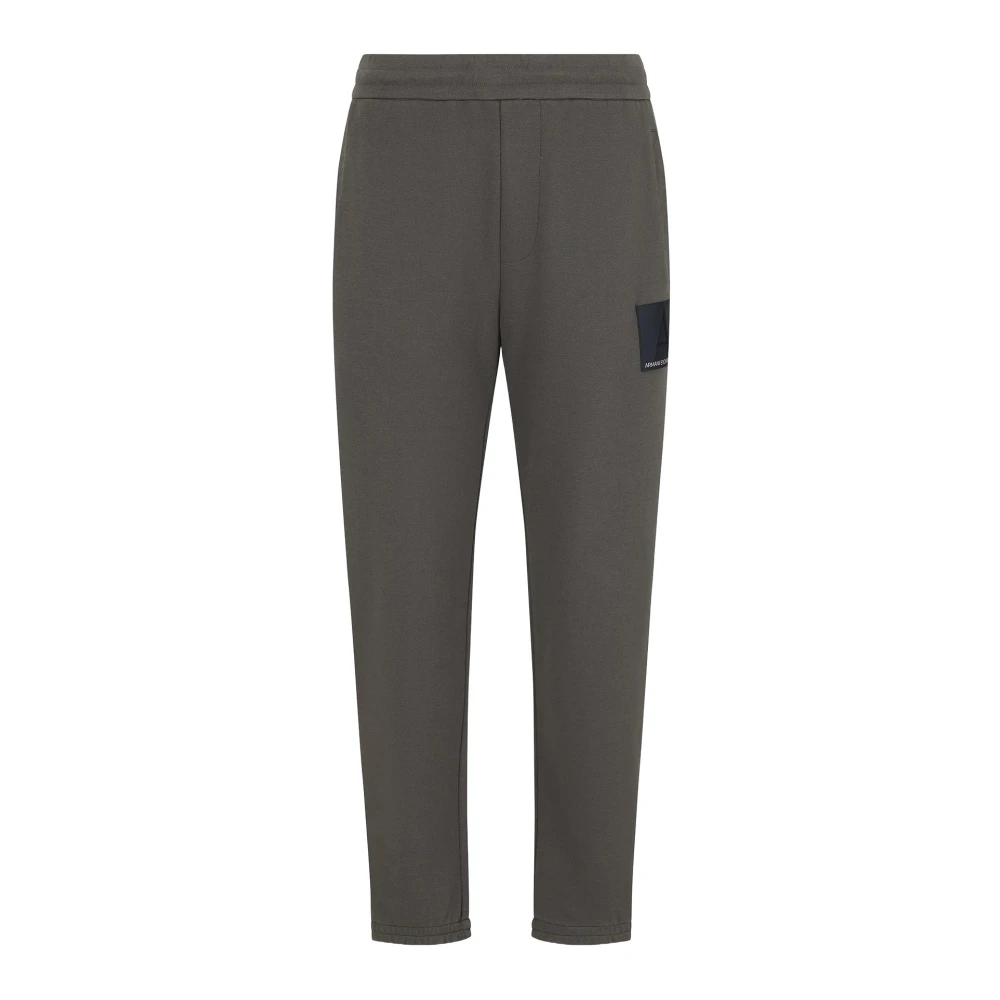Armani Exchange Logo Taille Elastische Enkelbroek Gray Heren