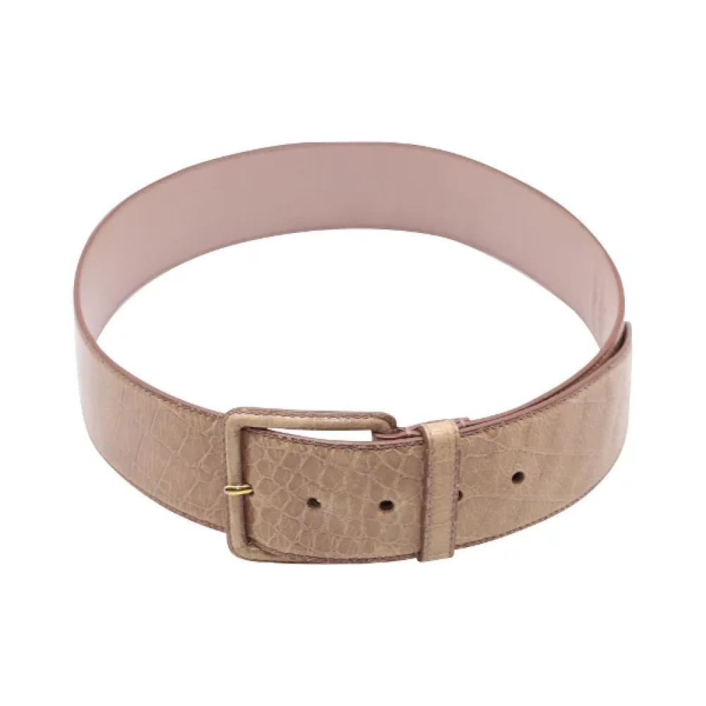 Miu Pre-owned Fabric belts Pink Dames