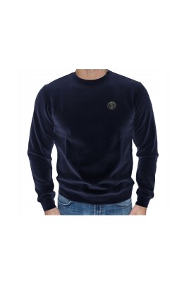 blue-cotton-crewneck-sweater-logo-print