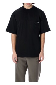 Schwarzes Baumwoll übergroße T-Shirt