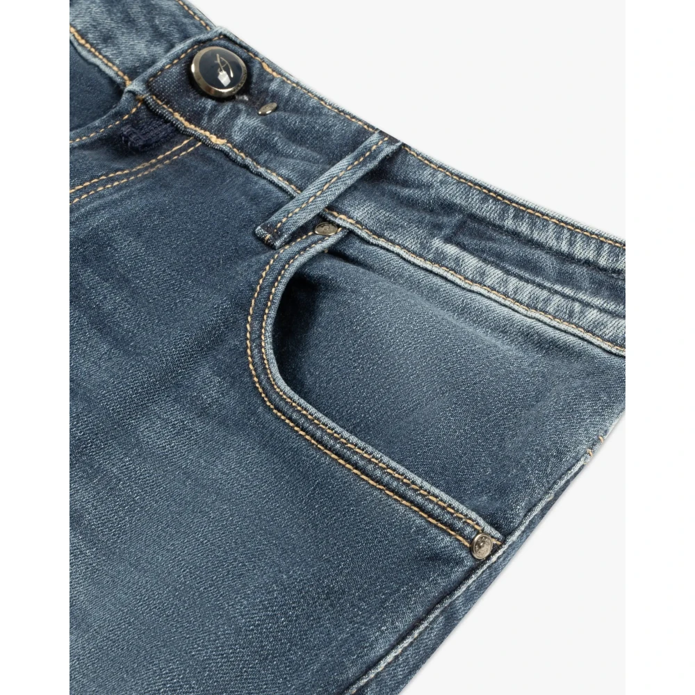 Hand Picked High-Waist Denim Jeans Blue Heren