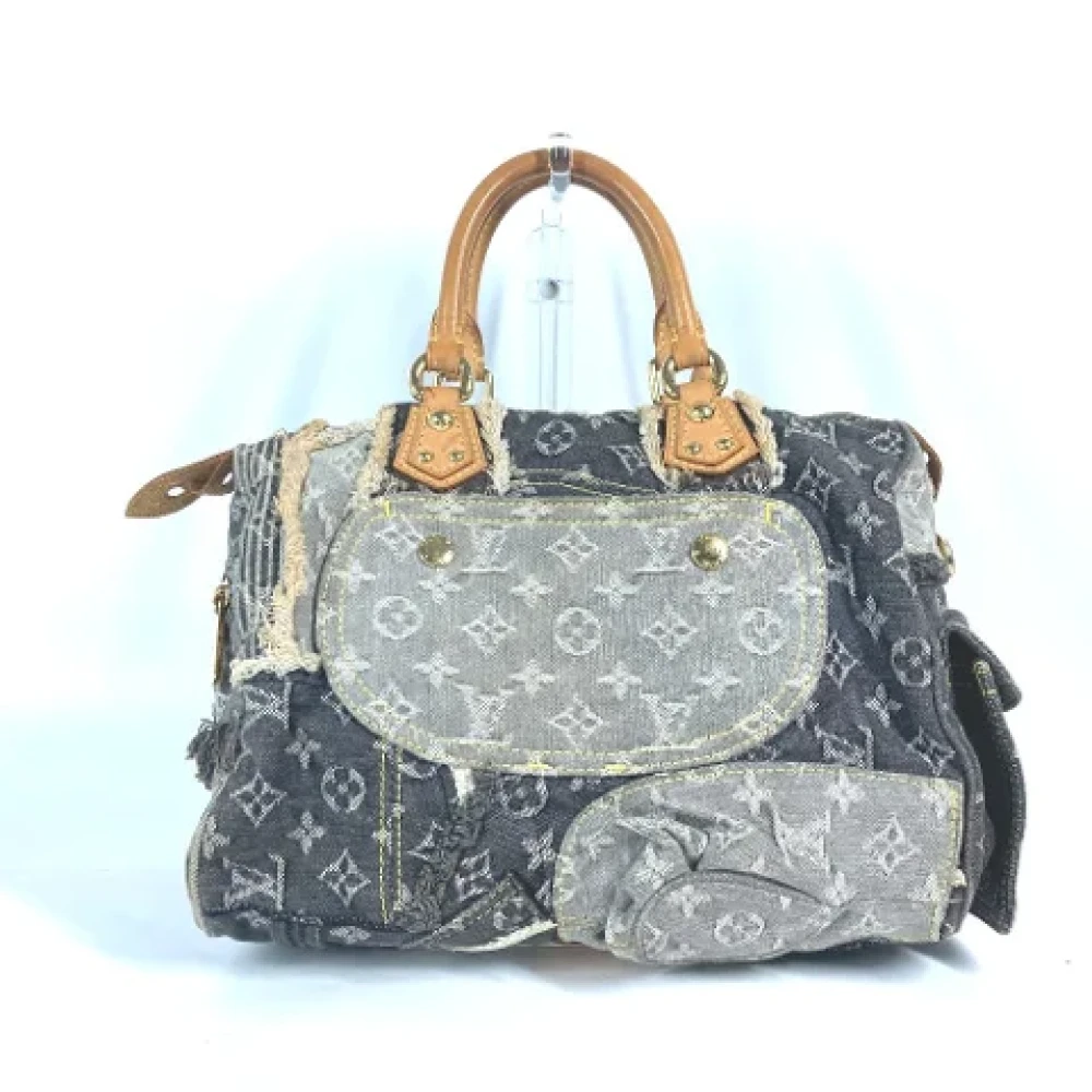 Louis Vuitton Vintage Pre-owned Denim louis-vuitton-bags Black Dames