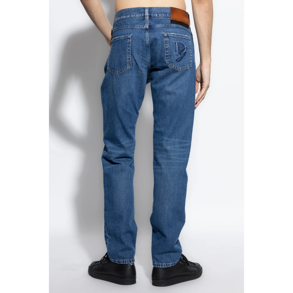 Dolce & Gabbana Jeans met vintage-effect Blue Heren