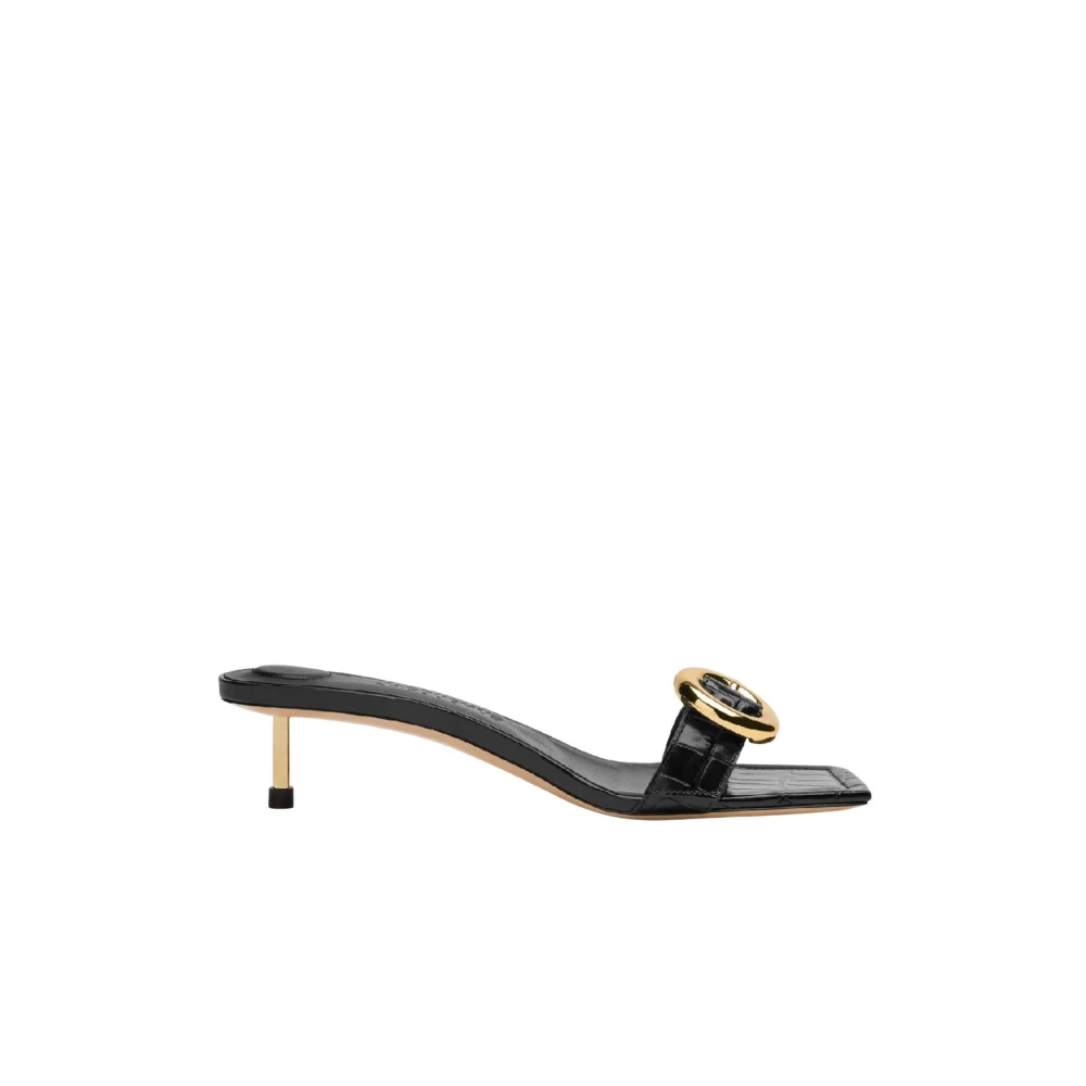 Jacquemus Vrouw Zwart Regalo Muiltjes Met Hak