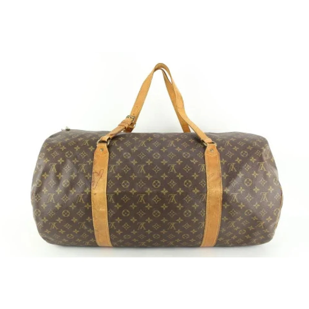 Louis Vuitton Vintage Coated Canvas LV Väskor Brown, Dam