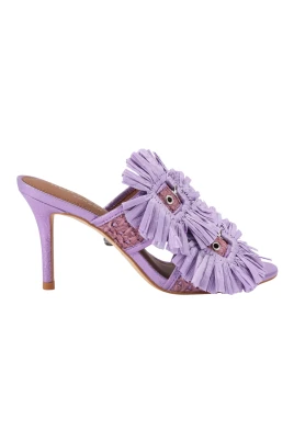 Raffia Buckle Heel