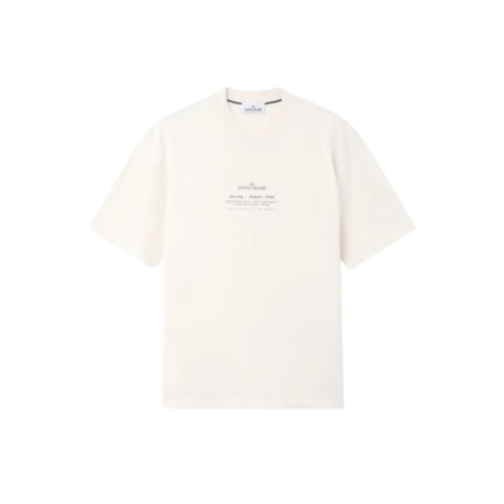 Stone Island Men's White T-Shirt - T-Shirts - Xl - Tops