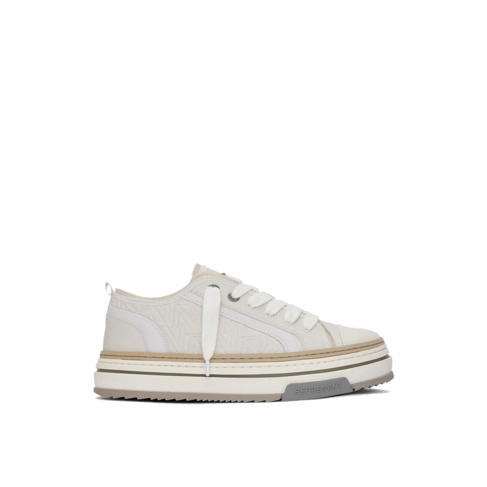 Represent Men's White Sneakers, 8 Uk, Htn X Low Trainers