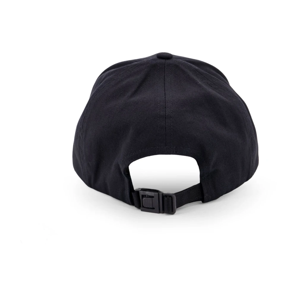 Moncler Katoenen Geborduurd Logo Verstelbare Band Hoed Black Heren