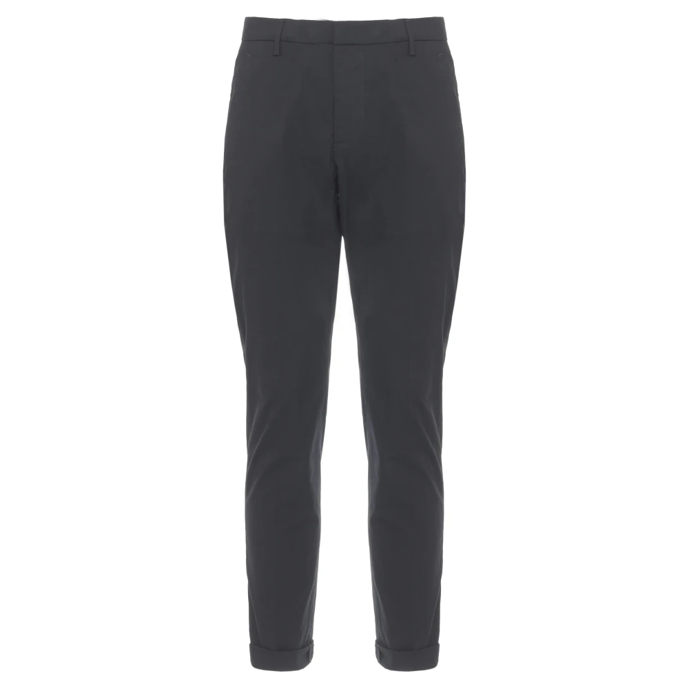 Dondup Men's Blue Slim-Fit Trousers - Slim-Fit Trousers - W35 - Trousers