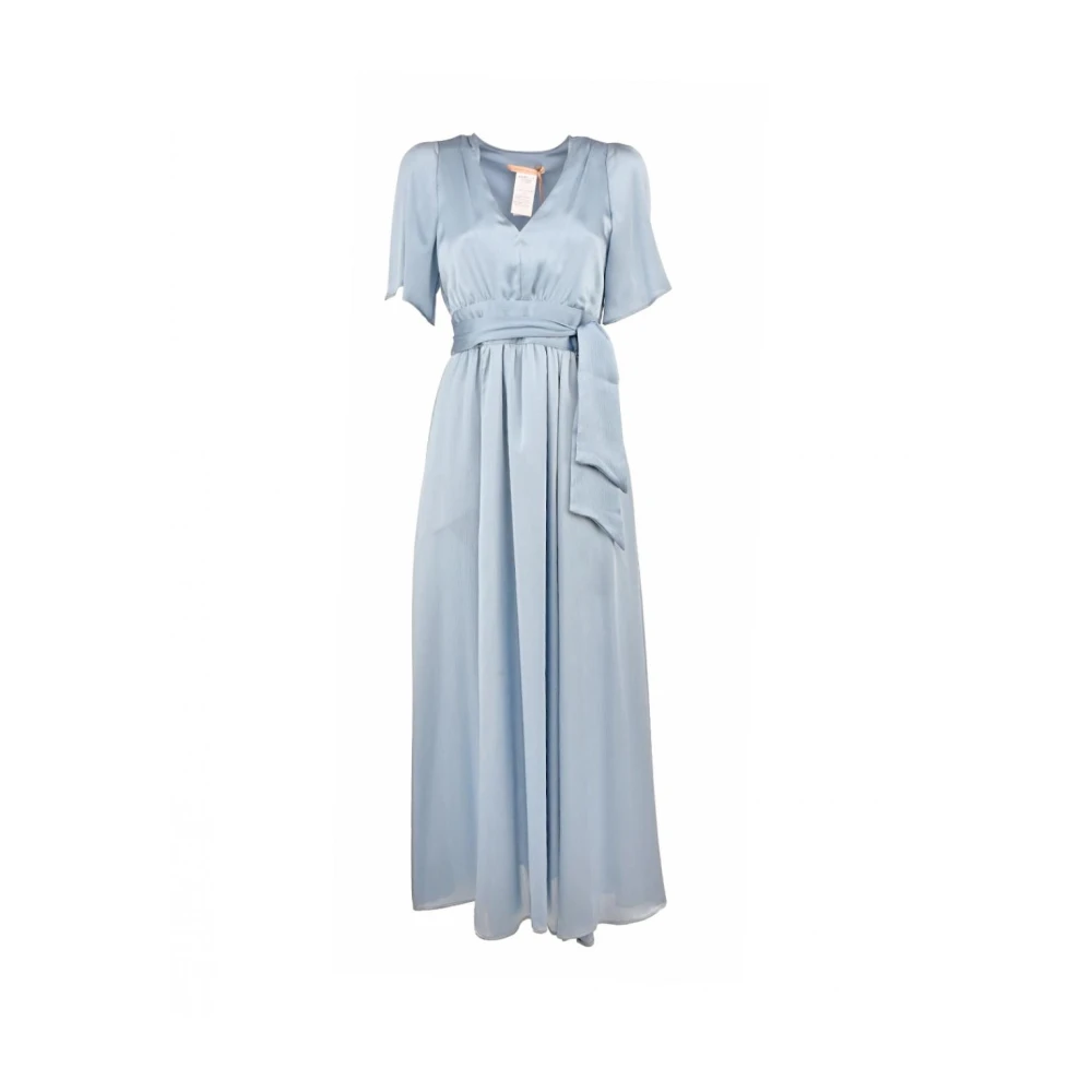 Pennyblack Lange jurk met wijde korte mouwen Blue Dames