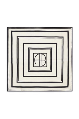 echarpe-en-soie-monogramme-elegante-blanc-noir