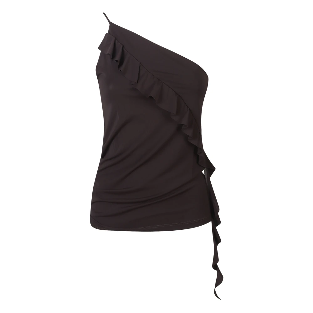 Pinko Women's Brown Sleeveless Tops, Xs, Susie Top
