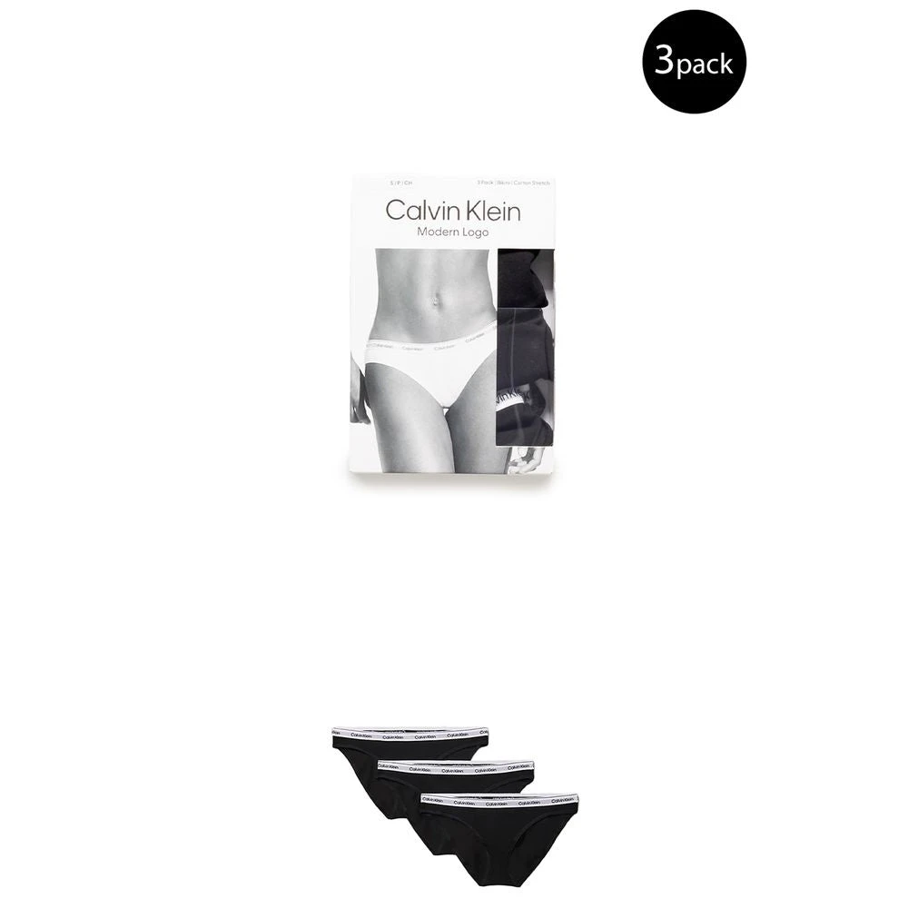 Calvin Klein Zwarte Katoenen Ondergoed Collectie Lente Zomer Black Dames