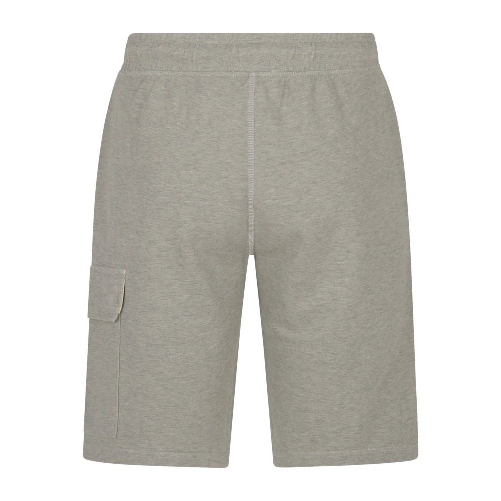 C.P. Company Cargo Sweat Bermuda in lichte fleece Gray Heren