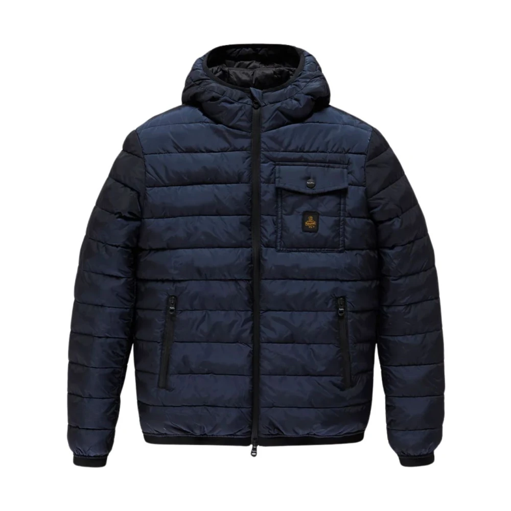 RefrigiWear Blauwe hoodie met zakken Blue Heren