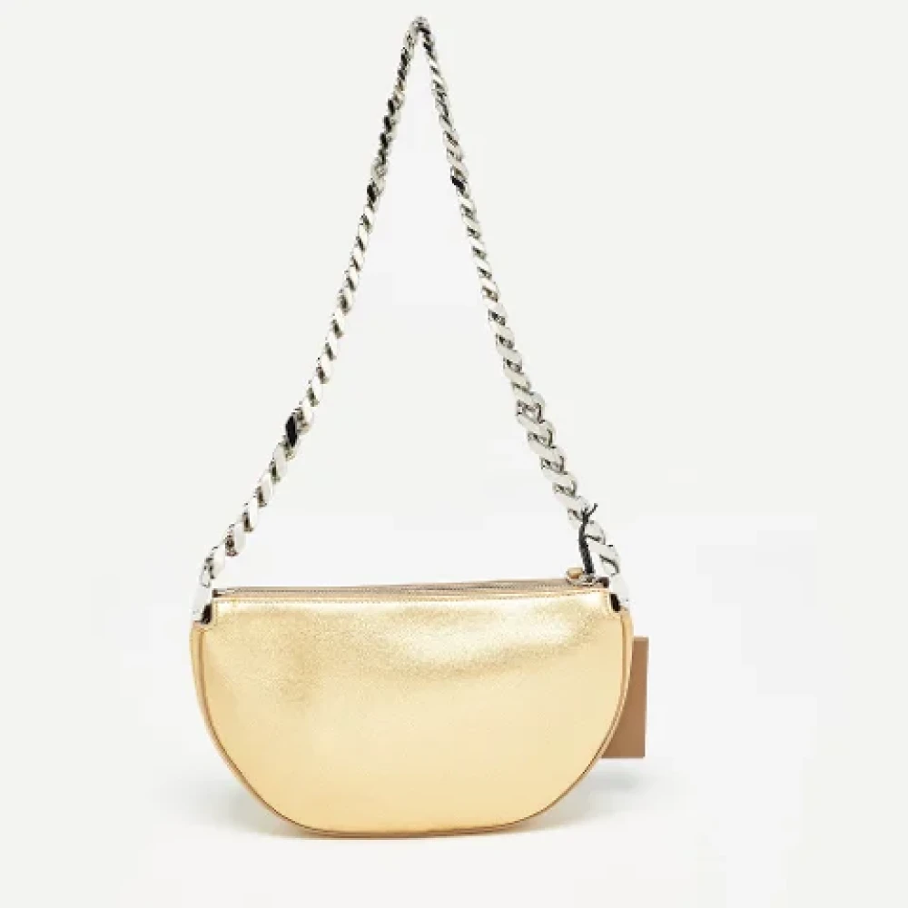 Burberry Vintage Pre-owned Leather shoulder-bags Yellow Dames