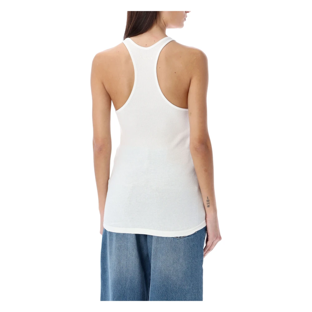 Isabel Marant Étoile Witte Tanktop met Racer Back White Dames