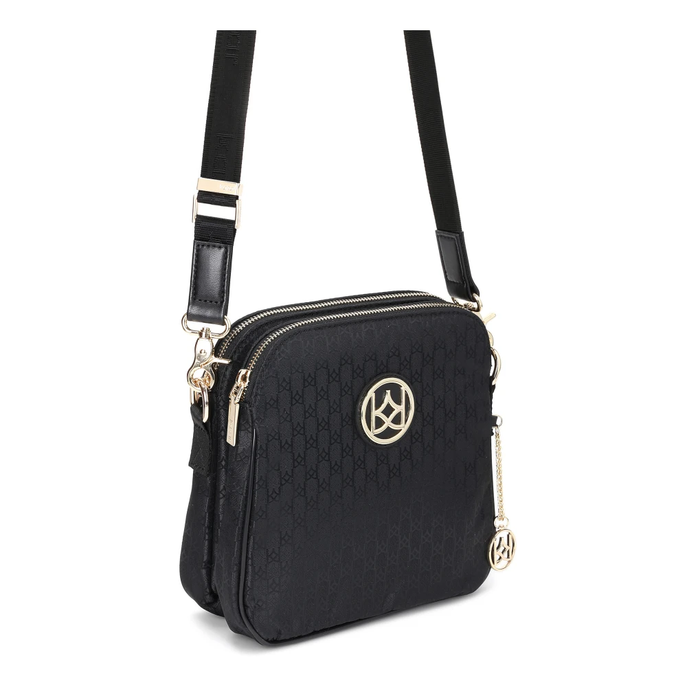 Kazar Dames zwarte messenger tas Black Dames