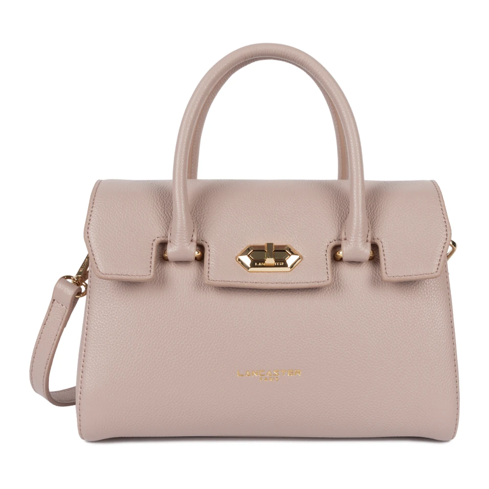 Lancaster Pink Handbags, Female, One Size, Flap Handbag With Metal Clasp
