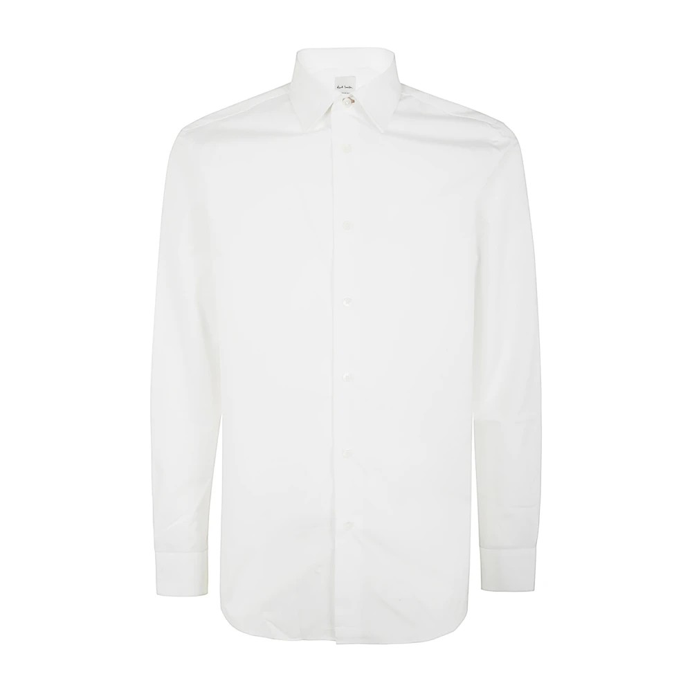 PS By Paul Smith Getailleerd Wit Overhemd White Heren