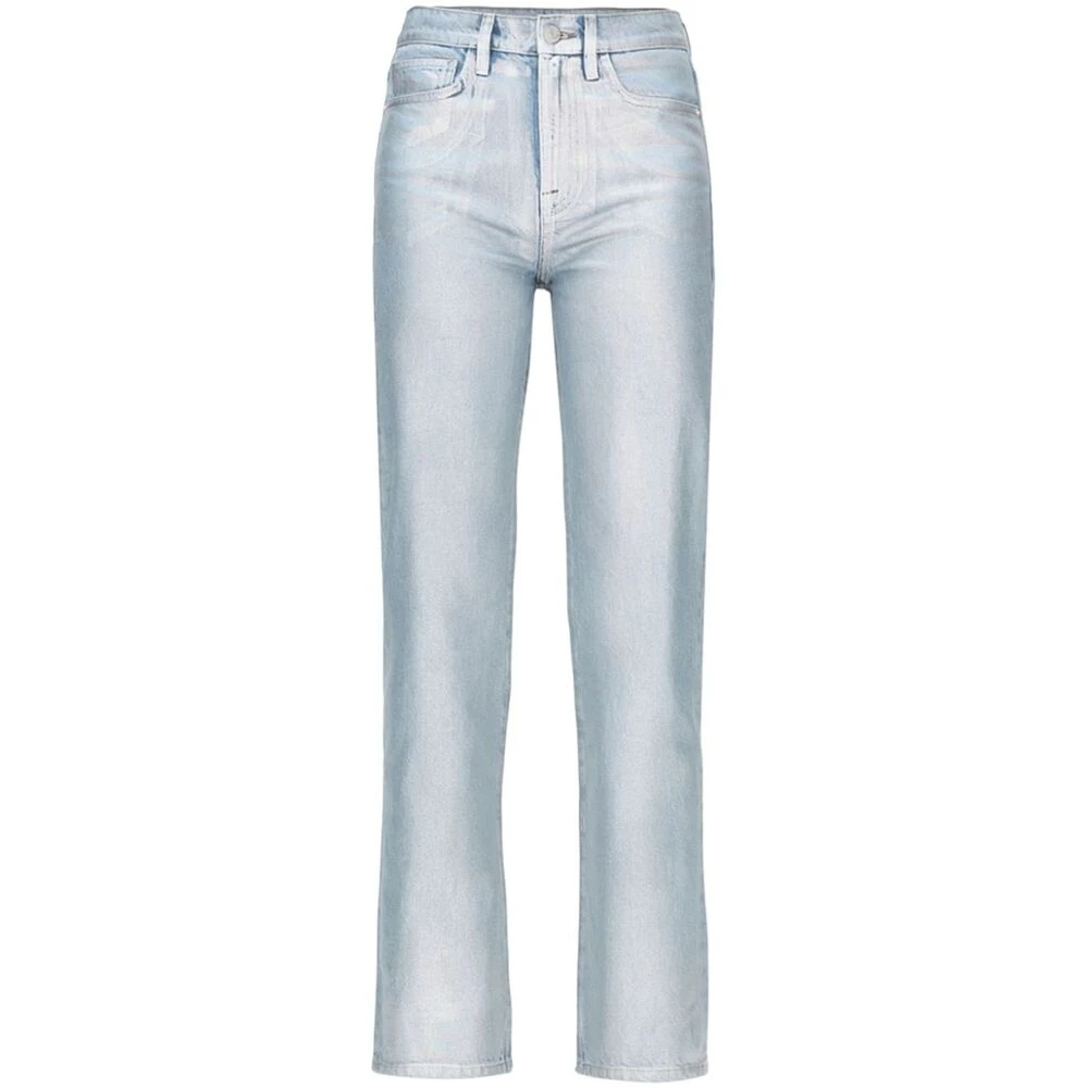 Frame Regeneratieve Katoenmix High-Waisted Jeans Blue Dames