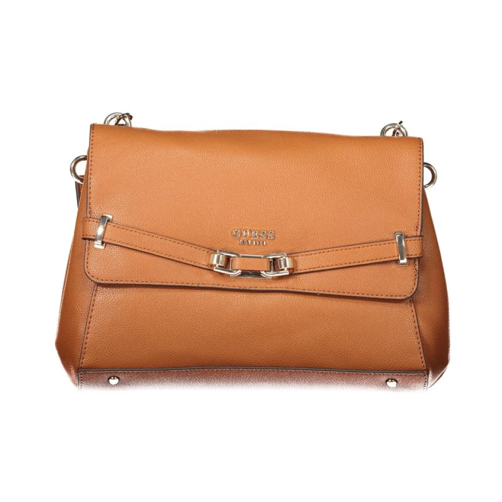 Guess Bruine Polyethyleen Handtas Brown Dames