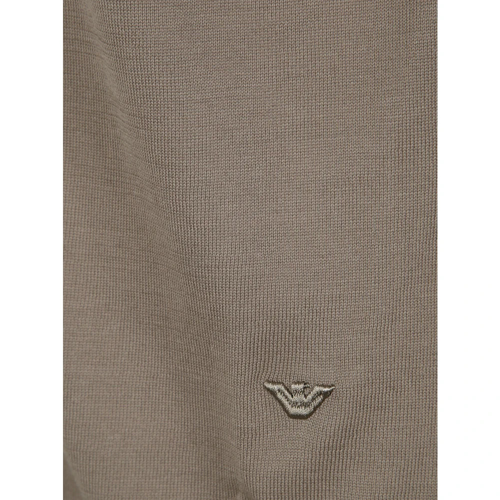 Emporio Armani Stijlvolle Gebreide Pullover Sweater Beige Heren